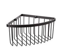 Tatay Estantería de Ducha Aluminium con Tornillos Quick Fix Resiste Humedad | Estantería Ducha | Medidas 20x11,5x20 cm | Aluminio Anticorrosión | Sin Taladro | Drenaje Eficiente | Diseño Rinconero, Negro