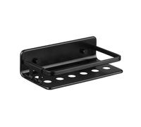 Tatay Estantería de Ducha Serenity 10x5,5x20 cm Quick Fix Drenaje Eficiente | Estantería Ducha | Aluminio Anticorrosión | Tornillos Incluidos | Resiste Humedad | Sin Taladro | Formato Rectangular, Negro