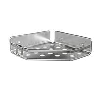 Tatay Cestillo rinconero Serenity - Aluminio sin taladro, Quick Fix, plateado, 20x5,5x20 cm