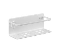 Tatay Estantería de Ducha Serenity con Tornillos Formato Rectangular | Estantería Ducha | Medidas 12x10x30 cm | Aluminio Anticorrosión | Quick Fix | Sin Taladro | Drenaje Eficiente, Blanco Ártico