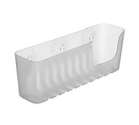 TATAY 4520202 - Gran cesta organizadora de ducha con ventosas, capacidad para 2.5 kg, Plástico Polipropileno, Color glacé, 30 x 9.5 x 11cm