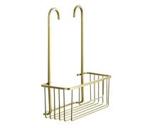 Tatay Estanteria Ducha Resistente | 100% Inoxidable | Estante Ducha sin Taladro | Colgador de Diseño Moderno | Resiste a la Humedad | Soporta Peso | 10 años de Garantía | 28 x 12,8 x 38,5 cm - Oro