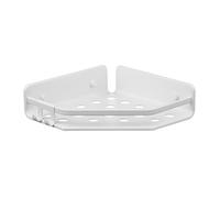 Tatay Estantería Ducha Serenity 20x5,5x20 cm con Tornillos Diseño Rinconero | Estantería Ducha | Aluminio Anticorrosión | Quick Fix | Resiste Humedad | Sin Taladro | Drenaje Eficiente, Blanco Ártico