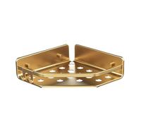 TATAY Cestillo Rinconero de la Colección Serenity, De Aluminio, Color Dorado, Medidas 20x5,5x20 cm