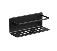Tatay Estanteria Ducha Sin Taladro Rectangular Aluminio | Incluye Tornillos y Sistema Fijación Quick Fix | Resistencia Humedad | Moderno | Fácil Drenaje | 12 x 10 x 30 cm - Modelo Serenity - Negro