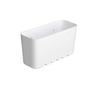 Tatay Estanteria Ducha Sin Taladro Rectangular | Incluye Ventosas | Soporta 1,5 kg | Polipropileno Resiste Humedad | Medida Pequeña | 20 x 8,5 x 11 cm - Modelo Standard - Blanco
