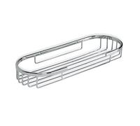 Tatay Cestillo Ovalado Krom, pequeño Formato, diseño Funcional, con Abertura Frontal, Fabricado en latón Cromado y Acero INOX.