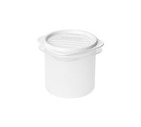 Tatay Fiambrera de Alimentos, Hermética, 0.3L de Capacidad, Tapa Flexible a Presión, Libre de BPA, Apto Microondas y Lavavajillas, Color Blanco. Medidas: 8.7 x 8.7 x 8.5 cm
