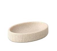 TATAY Jabonera Colección Sobremesa Saigón, de Poliresina, Beige, Medidas 12,9 x 8,9 x 2,7