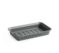 Tatay Jabonera de Baño Bohol Polipropileno Resistente Libre de BPA | Jabonera Baño | Medidas 14x8,5x2 cm | Plástico 100% Reciclado | Polipropileno Resistente | Sin BPA, Gris Antracita