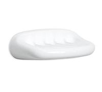 TATAY Jabonera de Baño Olympia Jabonera de Pared en Plástico | Jabonera Baño | Medidas 15.8x11.2x6.2 cm | Polipropileno Resistente | Instalación en Pared | Referencia 6630501, Blanco