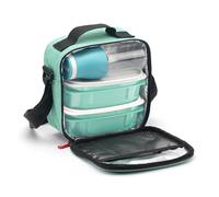 TATAY Bolsa Térmica Porta Alimentos, 3 L de Capacidad, con 2 Tupper Herméticos (2 x 0,5 L) y una Botella Hermética Reutilizable de 400 ml, Color Menta, Medidas: 22.5 X 10 X 22 cm
