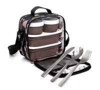 Tatay Kit Bolsa Térmica Porta Alimentos Urban Food Y Juego De Cubiertos. Camouflage