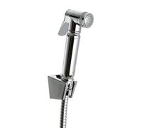 Plásticos Tatay Kit ducha 38099 — 1 función cromada, incluye soporte y flexo acero inoxidable 1,5 m