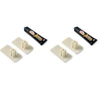 TATAY Kit de fijación con Pegamento Glue&Fix, Incluye el Pegamento Universal Repair Extreme Pattex (1 Tubo 20 gr y 2 Piezas para Colgar los Accesorios de baño Slim) (Paquete de 2)