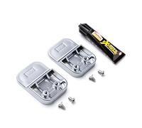 Tatay Kit de fijación Glue & Fix para colección Flat, Sistema de fijación sin taladrar, Compuesto de 2 Soportes en plástico y un Tubo de Pegamento de Alta Resistencia