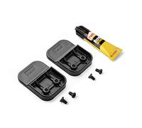 Tatay Kit de fijación Glue & Fix, Sistema de fijación sin taladrar, Compuesto de 2 Soportes en plástico y un Tubo de Pegamento de Alta Resistencia