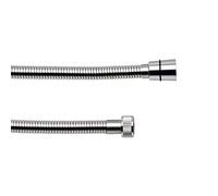 TATAY Manguera de Ducha Doble Comfort, 1.7M, Flexo de Latón, Acero Inoxidable Tipo 301, Antitorsión 360ª, Rosca Universal G 1/2", Cromado