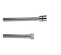TATAY Manguera de Ducha Dual Flex, 2 M, hasta 50KG de presión, Doble Engatillado, Flexo de Latón, Acero inoxidable Tipo 301, Rosca Universal G 1/2", Cromado