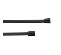 TATAY Manguera de Ducha Loop Silver, 1.5M, Flexo de PVC, Antitorsión, Giro 360ª, Antirayaduras, Rosca Universal G 1/2", Negro