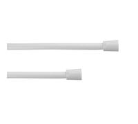 TATAY Manguera de Ducha Loop Silver, 2M, Flexo de PVC, Antitorsión, Giro 360ª, Antirayaduras, Rosca Universal G 1/2", Blanco