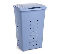 TATAY Millenium Cesto para Ropa Sucia con Tapa, 60 l de Capacidad, Plástico Polipropileno, Azul, 43 x 35,5 x 64 cm