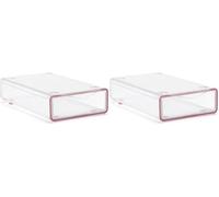 Tatay Organizador de Nevera Fresh Box Medium Plástico Libre de BPA (Paquete de 2)