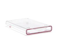 Tatay Organizador de Nevera Fresh Box Small Plástico Libre de BPA | Organizador Nevera | Capacidad 0,6 L | Medidas 27x16x3 cm | Diseño Apilable | Cajón Extraíble | Diseño Modular, Transparente