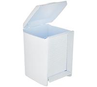 Tatay Papelera Baño Olympia 7 L 21x21,5x29 cm Plástico de Alta Resistencia | Papelera Baño | Interior Extraíble | Apertura con Pedal | Fácil de Limpiar | Asas Ergonómicas | Diseño Práctico, Blanco