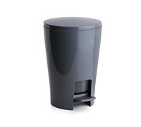 Tatay Papelera de Baño Diabolo 5 L Interior Extraíble Apertura con Pedal | Papelera Baño | Medidas 19x21x28,2 cm | Fácil de Limpiar | Asas Ergonómicas | Diseño Práctico | Diseño Funcional, Gris