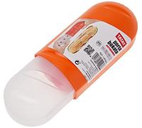 Tatay Porta Bocadillos y Alimentos, Extensible, Libre de BPA, Reutilizables, Apto Lavavajillas y Microondas, Congelacion hasta -40º, 1 Unidad, Color Naranja, Medidas 7.7 x 6.7 x 18 - 25 cm