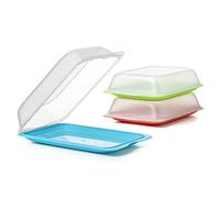 TATAY Almacenamiento de embutidos y carnes frescas MAXI, sin BPA, reutilizables, apilables, lavaplatos y MWO, color aleatorio, 1 pieza, medidas 17 x 6 x 25 cm