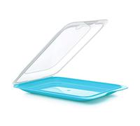 TATAY Porta Embutidos Fresh | 1 Unidad Estándar | Tupper Embutido Nevera | Apilable, Tapa Extraíble | Apto Congelador, Lavavajillas y Microondas | Libre de BPA, 17 x 3,2 x 25,2 cm, Color Azul