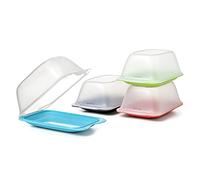 Tatay Porta Embutidos y Alimentos Fresh Quesera, Libre de BPA, Reutilizables, Apilables, Apto Lavavajillas y Microondas, Color Surtido, 1 unidad, Medidas 12 x 8 x 18 cm