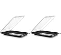 Tatay Porta Fruta Cocktail | 1 Unidad Estándar | Tupper Embutido Nevera | Tapa Extraíble, Apilable | Apto Congelador, Microondas y Lavavajillas | Libre de BPA, 17 x 3,2 x 25,2 cm, Color Negro