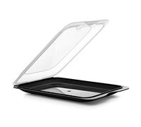 Tatay Porta Embutidos y Alimentos COCKTAIL, Libre de BPA, Reutilizables, Apilables, Apto Lavavajillas y Microondas, Color Negro, 1 unidad, Medidas 17 x 3.2 x 25.2 cm
