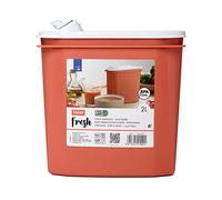 Tatay Porta Gazpacho y Alimentos Fresh, 2L de Capacidad, Libre de BPA, Apto Lavavajillas y Microondas, Color Naranja. 1 unidad Medidas 18,4 x 9,7 x 19 cm