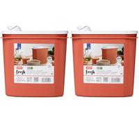 Tatay Porta Gazpacho 2L Fresh | Tapa a Presión Top Flex con Vertedor | Jarra Para Gazpacho | Apto Microondas, Lavavajillas, Nevera, Congelador | Plástico Libre de BPA | 18,4x9,7x19 cm, Naranja
