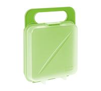 Tatay Porta Sandwich Fresh | 1 Unidad | Diseño Compacto, Reutilizable, Cierre Clip | Apto Congelador, Microondas y Lavavajillas | Libre de BPA | 14 x 4 x 18 cm, Verde Lima