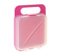 Tatay Porta Sandwich y Alimentos, Libre de BPA, Reutilizables, Apto Lavavajillas y Microondas, Congelacion hasta -40º, 1 Unidad, Color Rosa, Medidas 14 x 4 x 18 cm