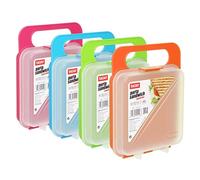 Tatay Porta Sandwich y Alimentos, Libre de BPA, Reutilizables, Apto Lavavajillas y Microondas, Congelacion hasta -40grC, 1 Unidad, Color Surtido, Medidas 14 x 4 x 18 cm, talla única