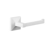 TATAY Portarrollos de Baño Iconik con Kit Glue&Fix Resistencia 10kg | Portarrollos Baño | Medidas 6x6,5x16 cm | 100% Inoxidable | Sin Taladro | Y Tornillos | Colgador Papel Higienico, Blanco