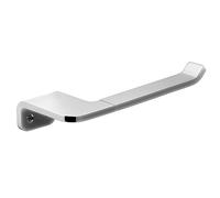 TATAY Portarrollos sin Tapa para el Papel Higiénico Flat, en Aluminium anodizado Mate, Doble Sistema de fijación, Tornillos y Sistema Glue & Fix, sin taladrar. Medidas 7 x 3 x 16,5 cm