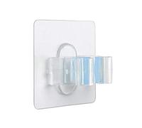 Tatay Quick Fix Clip Soporta 5 kg Diseño Reutilizable Instalación en Pared | Quick Fix Clip | Quick Fix | Acabado Translúcido | QuickFix Clip - Sujeta Escobas | Organizador de Pared, Translúcido