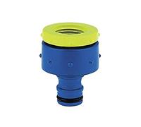 Tatay Racor de Grifo Hembra 3/4" - 1/2" Top Line, Conector Universal, Protección Solar, Fácil Instalación, Azul