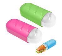 Tatay - Set De 2 Porta Bocadillos Infantiles Extensibles Y Reutilizables. Verde Y Fucsia