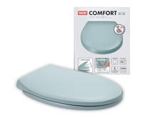 TATAY Tapa WC Duroplast Universal Caída Amortiguada | Retirada Rápida de Fácil Limpieza | Gran Resistencia y Anti Bacteriana | Montaje Rápido y Fácil | Forma Ovalada - Modelo Comfort - Cloud Blue