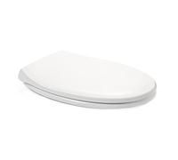 TATAY Tapa WC Universal Comfort, de Duroplast, Ovalada, Caída Amortiguada, Extraible, Antibacteriano, Fácil Instalación, Blanco, Medidas 45 x 37.3 cm