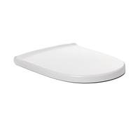 TATAY Tapa WC Universal Óptima Merida, de Termoplastico, Forma D, Caída Amortiguada, Extraible, Antibacteriano, Fácil Instalación, Blanco, Medidas 44 x 35.5 cm
