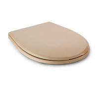 Tatay Tapa WC Universal Olympia, de Termoplástico, Forma Ovalada, Fabricado en España, Beige. Medidas 45,5 x 35,5 cm